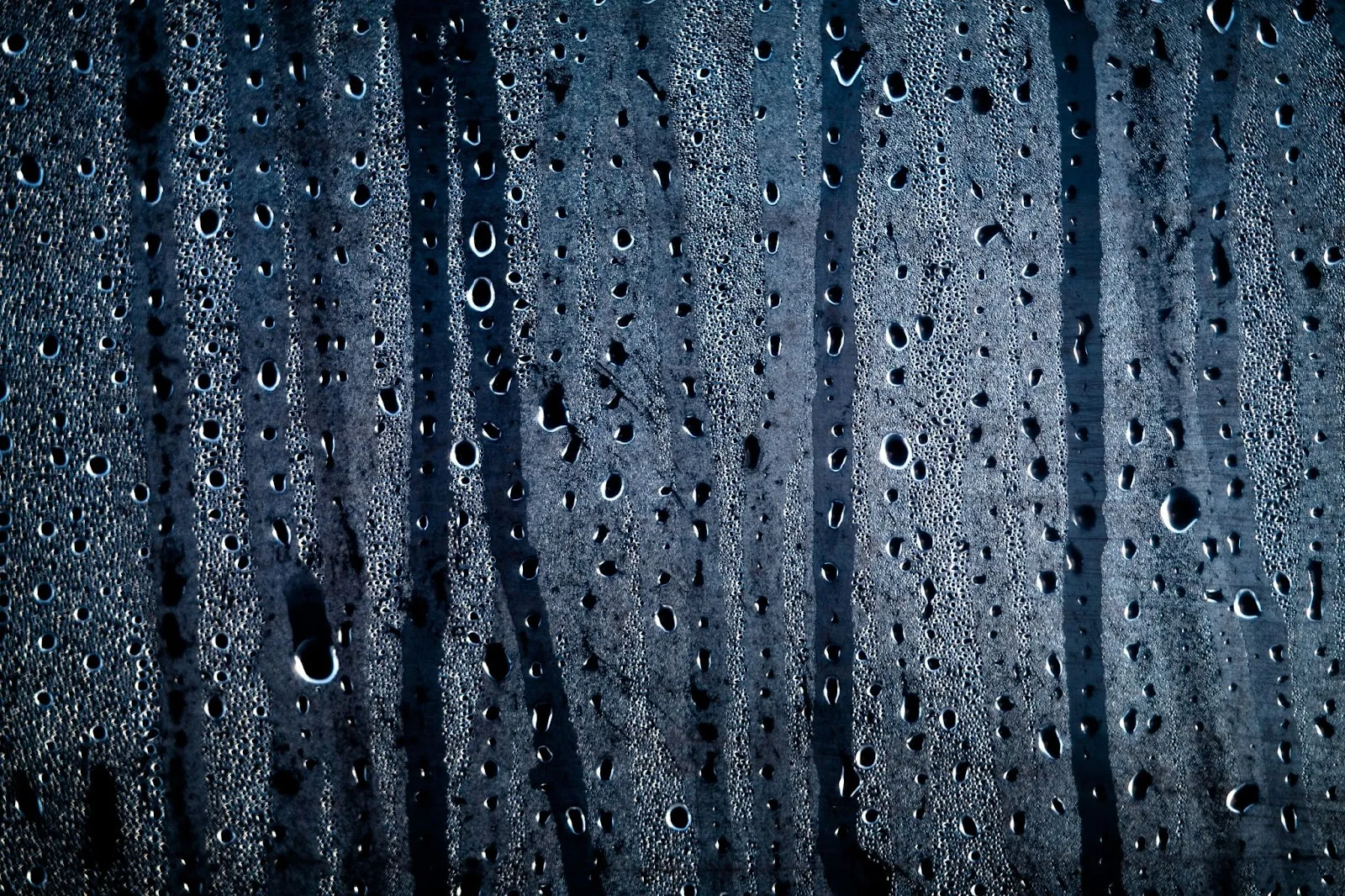 Water condensation on a surface